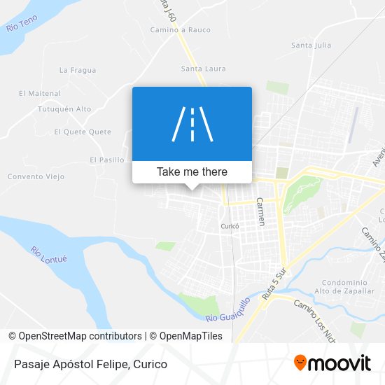 Pasaje Apóstol Felipe map