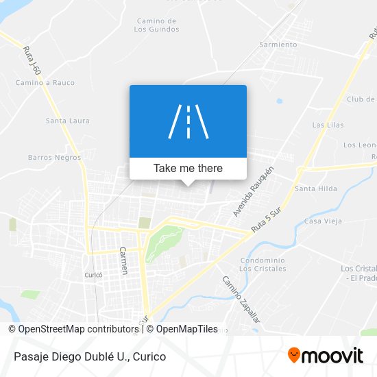 Mapa de Pasaje Diego Dublé U.