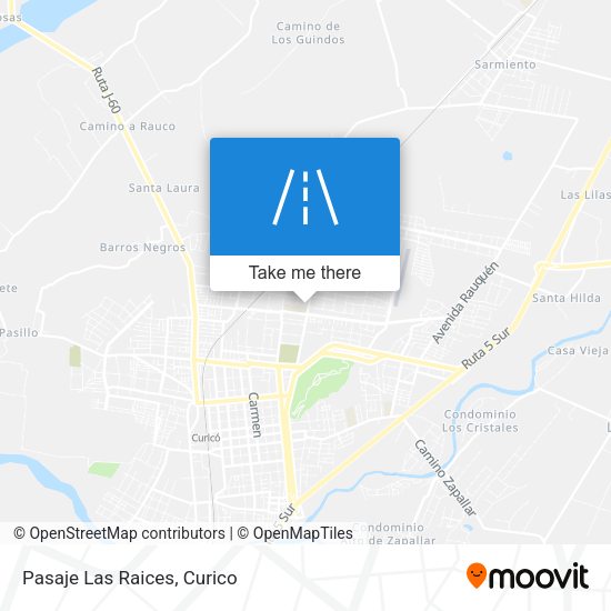 Pasaje Las Raices map