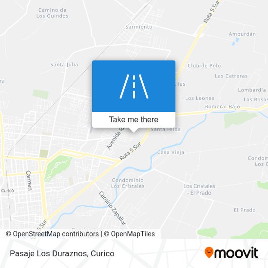 Pasaje Los Duraznos map