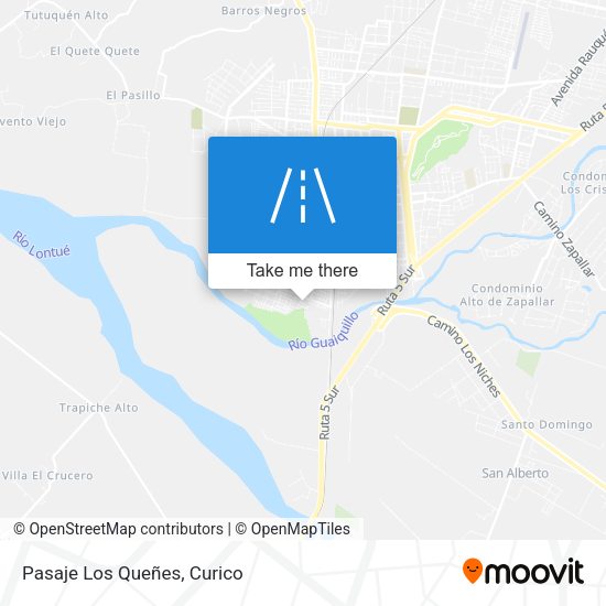 Mapa de Pasaje Los Queñes