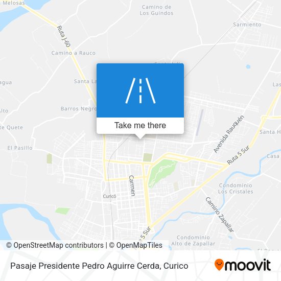 Mapa de Pasaje Presidente Pedro Aguirre Cerda