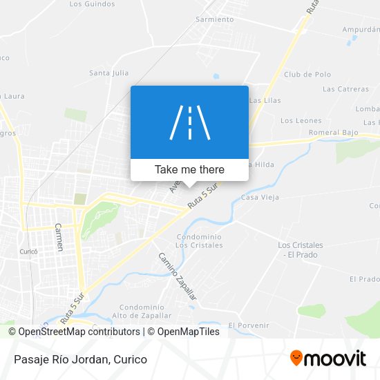 Pasaje Río Jordan map