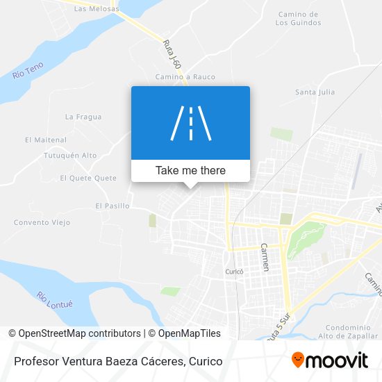 Profesor Ventura Baeza Cáceres map
