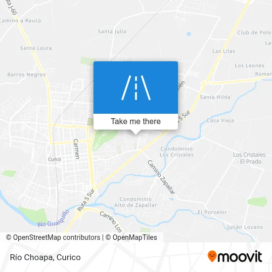 Río Choapa map