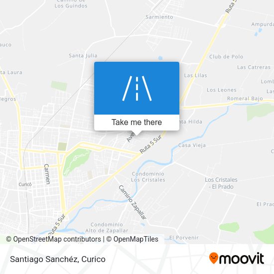Santiago Sanchéz map