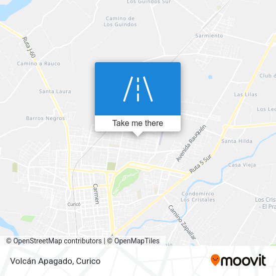 Volcán Apagado map
