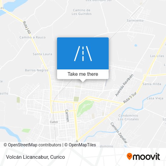 Volcán Licancabur map