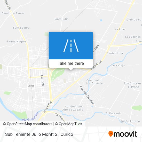 Mapa de Sub Teniente Julio Montt S.