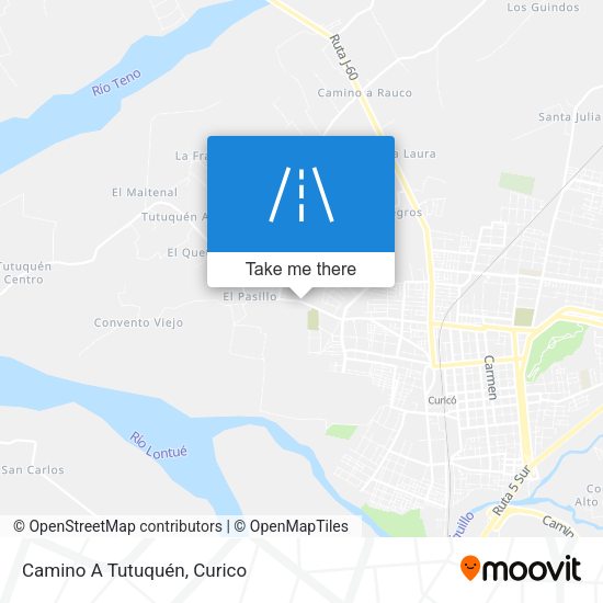 Camino A Tutuquén map