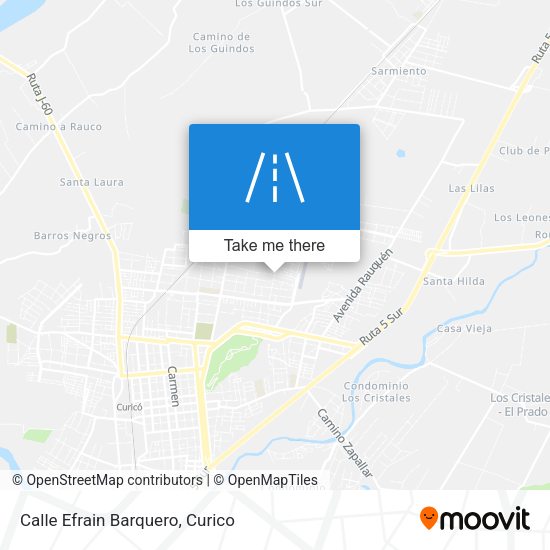 Calle Efrain Barquero map