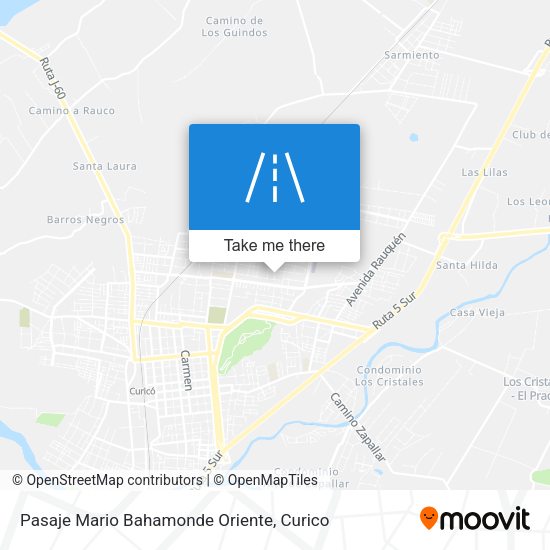 Pasaje Mario Bahamonde Oriente map