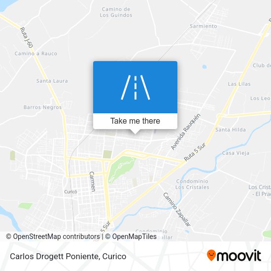 Carlos Drogett Poniente map