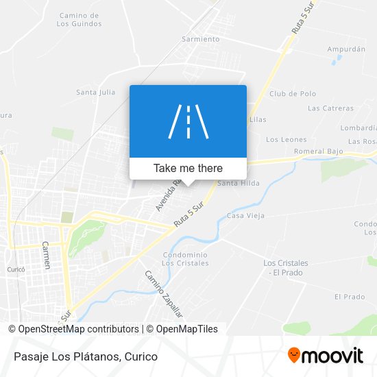 Pasaje Los Plátanos map