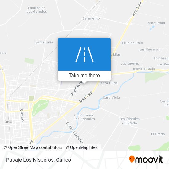Pasaje Los Nísperos map