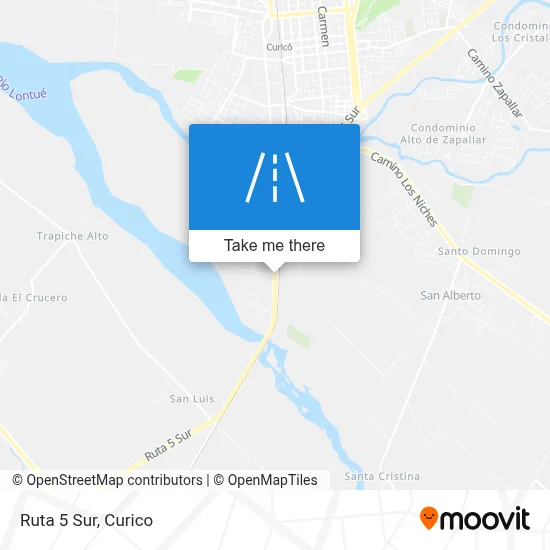 Ruta 5 Sur map