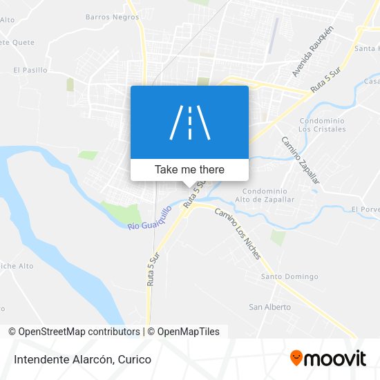 Mapa de Intendente Alarcón