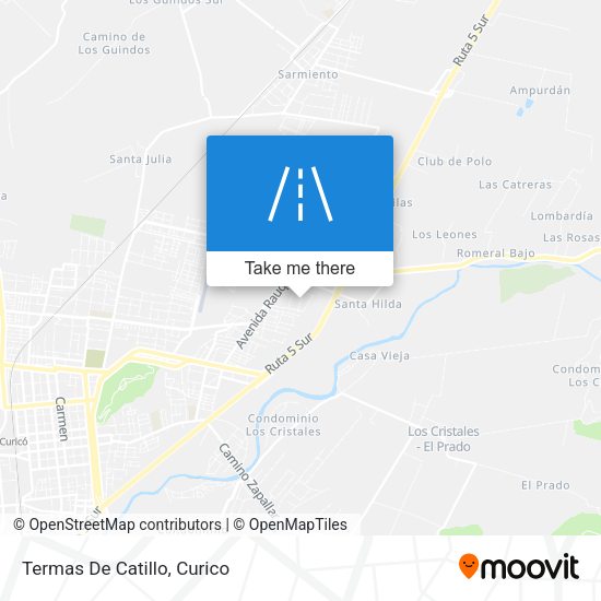 Mapa de Termas De Catillo