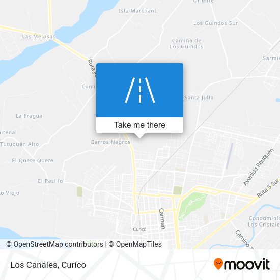 Mapa de Los Canales