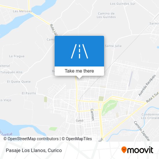 Mapa de Pasaje Los Llanos