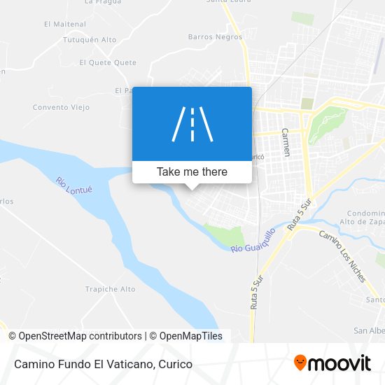 Camino Fundo El Vaticano map