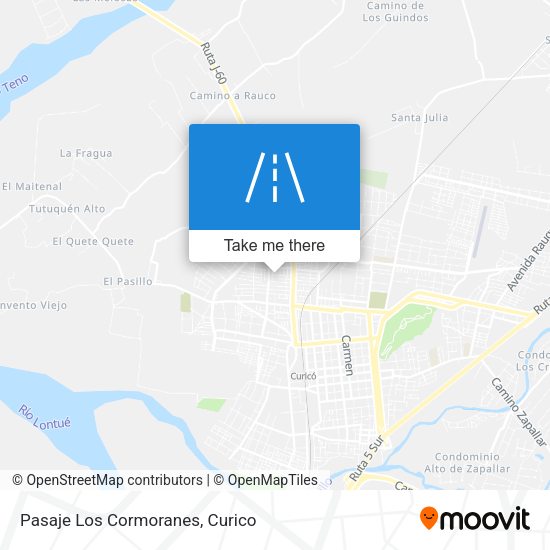 Pasaje Los Cormoranes map