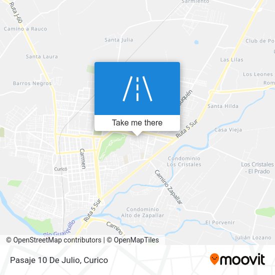 Mapa de Pasaje 10 De Julio