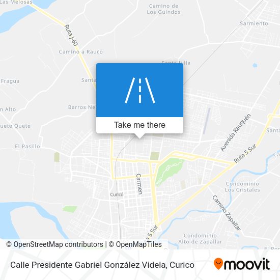 Mapa de Calle Presidente Gabriel González Videla