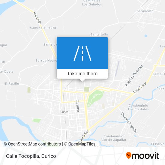 Mapa de Calle Tocopilla