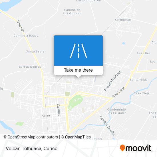 Volcán Tolhuaca map