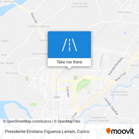 Presidente Emiliano Figueroa Larraín map