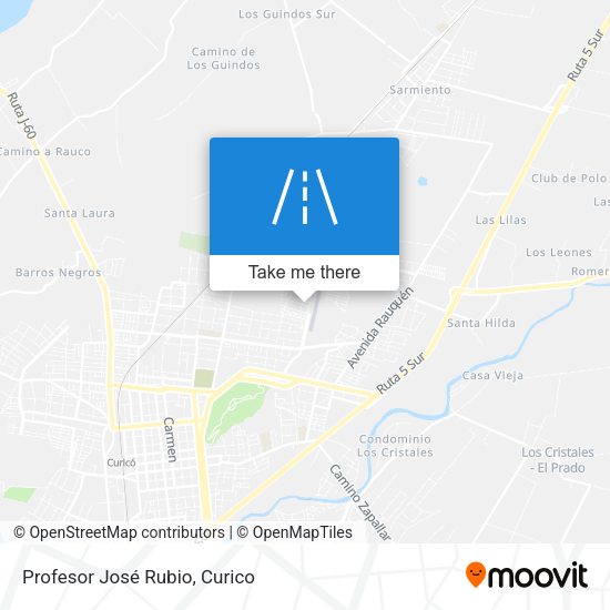 Profesor José Rubio map