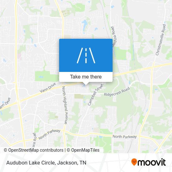 Audubon Lake Circle map