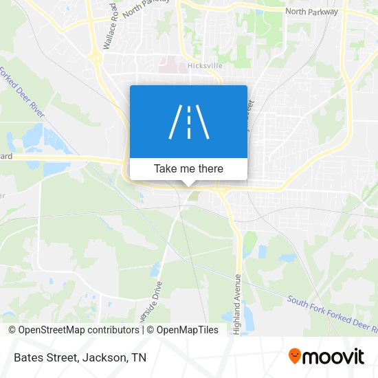 Mapa de Bates Street