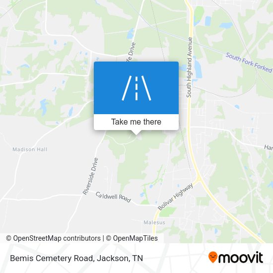 Bemis Cemetery Road map