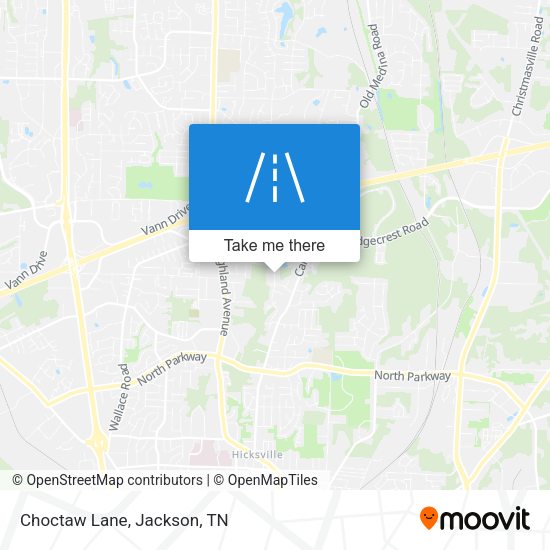 Mapa de Choctaw Lane
