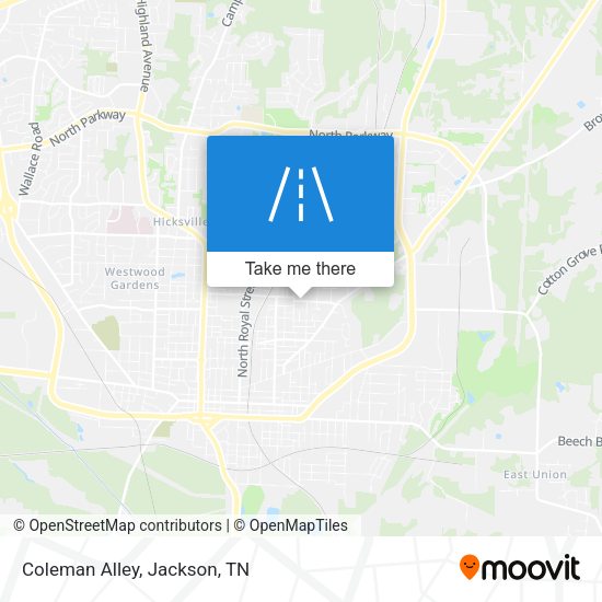 Mapa de Coleman Alley