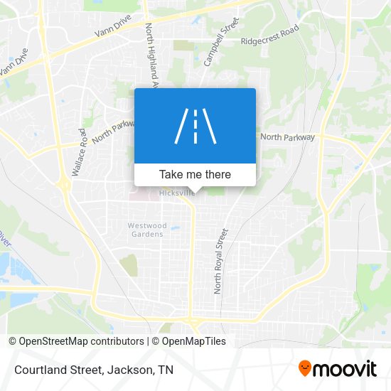 Mapa de Courtland Street