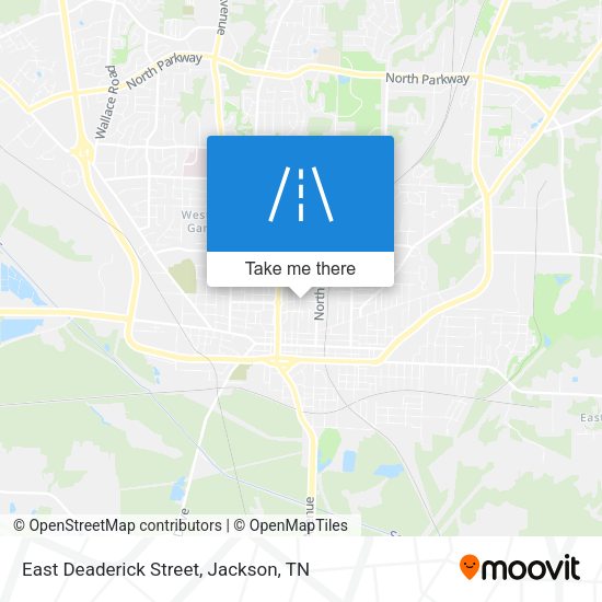 East Deaderick Street map