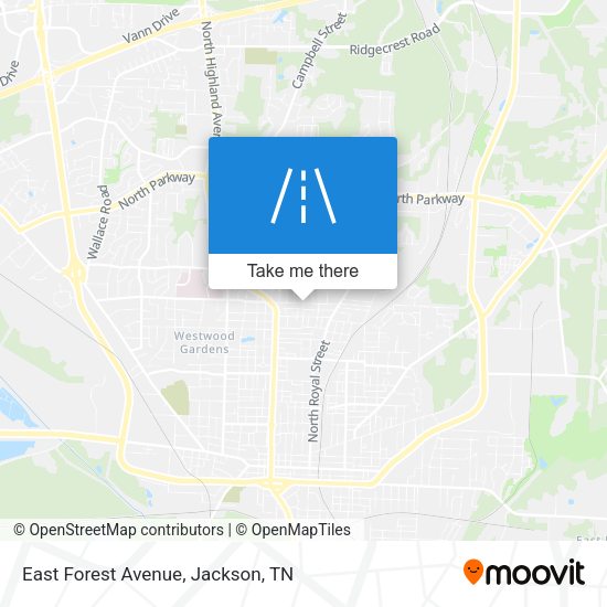 Mapa de East Forest Avenue
