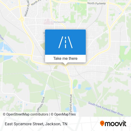 East Sycamore Street map