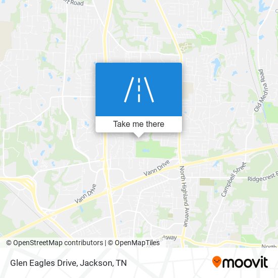 Glen Eagles Drive map