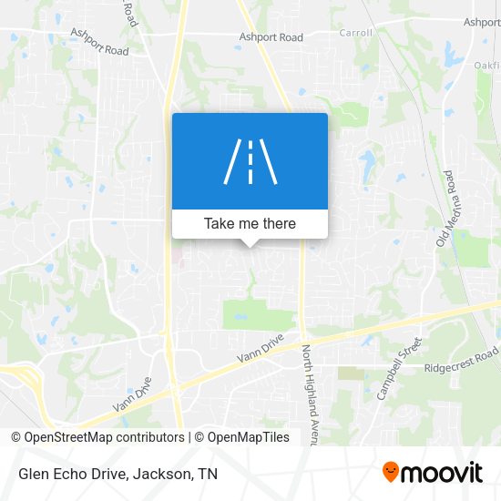 Glen Echo Drive map