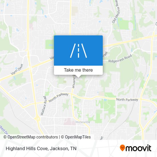Mapa de Highland Hills Cove