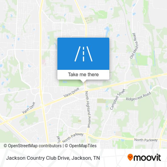 Jackson Country Club Drive map