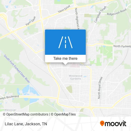 Lilac Lane map