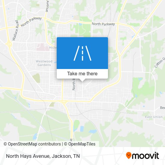 Mapa de North Hays Avenue