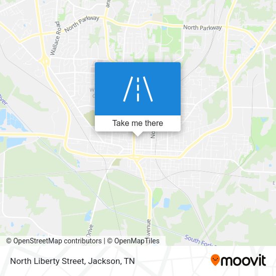 Mapa de North Liberty Street
