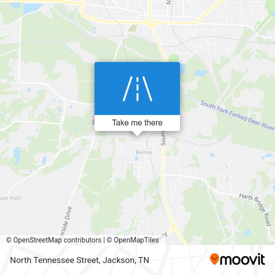 North Tennessee Street map