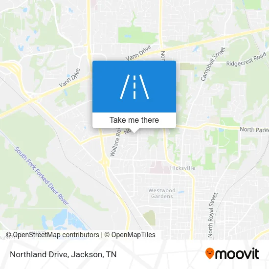 Mapa de Northland Drive